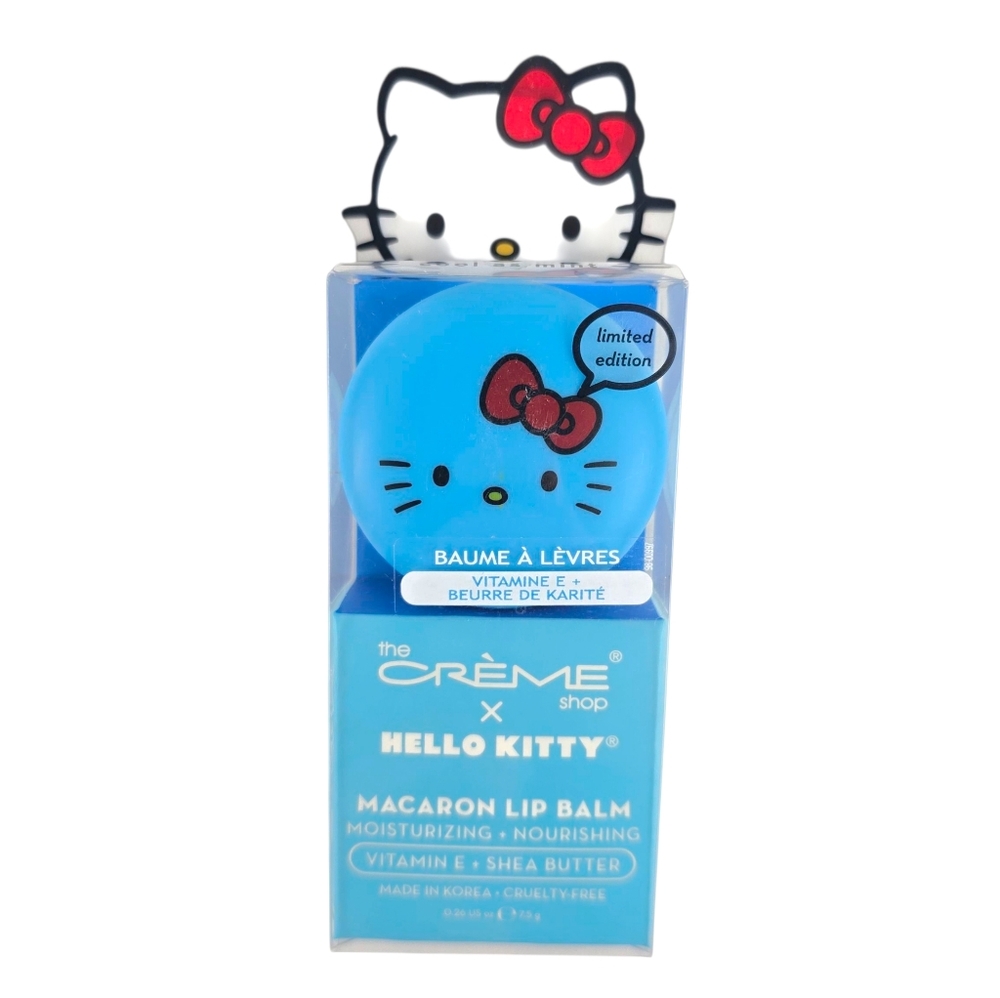 The Creme Shop x Hello Kitty Macaron Lip Balm -Cool As Mint, Limited Edition